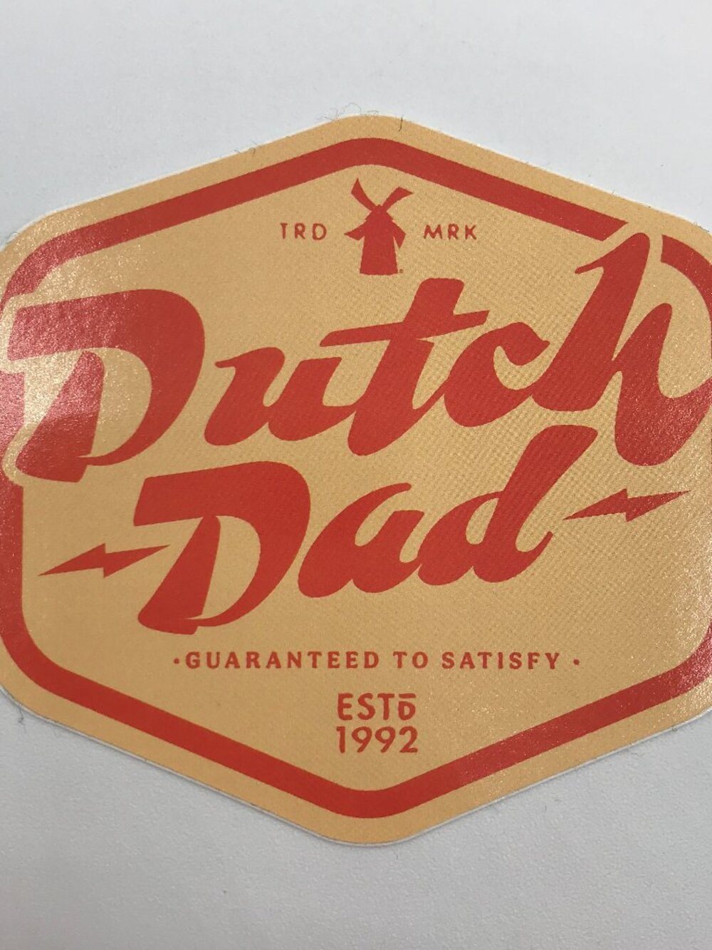 Dutch Bros Coffee 3" X 2.75" Dutch Dad Sticker